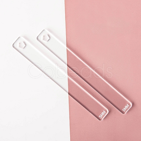 Transparent Acrylic Clay Thickness Ruler PW-WG44593-04-1