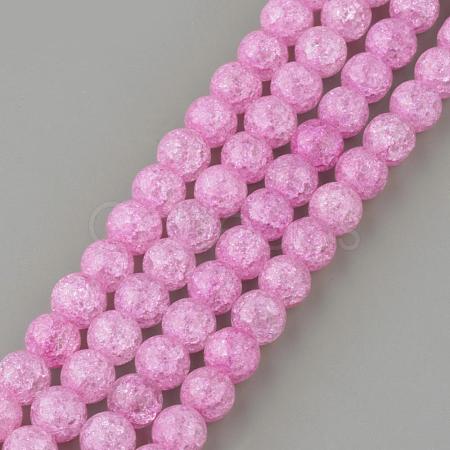Synthetic Crackle Quartz Beads Strands GLAA-S134-10mm-03-1