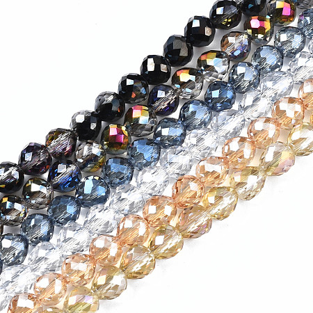Transparent Glass Beads Strands EGLA-T008-14A-1