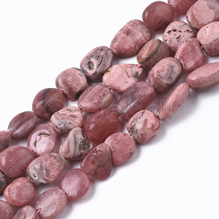 Natural Argentina Rhodochrosite Beads Strands G-R465-38-1