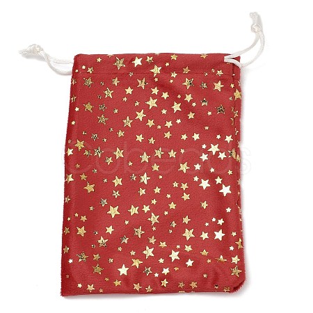 Gold Stamping Christmas Velvet Storage Bags ABAG-Q053-01A-03A-1