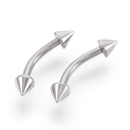 304 Stainless Steel Nose Studs Nose Piercing Jewelry EJEW-L207-F01-1