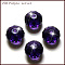 K9 Glass, Imitation Austrian Crystal Beads, Grade AAA, Faceted, Rondelle, Indigo, 6x4mm, Hole: 0.7~0.9mm