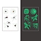 Hallowmas Luminous Glow in the Dark Removable Temporary Water Proof Tattoos Paper Stickers, Spider, 10x7.5cm