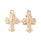 CCB Plastic Pendants, Cross, Golden, 21x13.5x3mm, Hole: 2mm