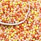 Opaque Acrylic Beads, Round, Salmon, 4mm, Hole: 1.2mm