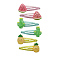 Cute Children's Hair Clips, Plastic Snap Hair Clips for Girl, Fruit, 40x18~23mm, 1Pc/style