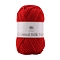 Polyester Yarn for Sweater Hat, for Knitting Crochet Supplies, Red, 2mm, about 92.96 Yards(85m)/Skein