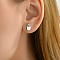 Fashionable Casual Versatile Cute Palm Earrings for Women, Silver, 10x7mm