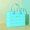 Retro Spot Gift Bag for Candy Box, Weddings, Birthday Gift, Cyan, 18x13x6.5cm