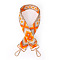 Ployester Webbings Chain Straps, for Handbag or Shoulder Bag Replacement, Orange, 750~1250x40mm