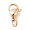 304 Stainless Steel Lobster Claw Clasps, with Brass Jump Ring, Long-Lasting Plated, Light Gold, 13mm