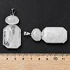 Natural Quartz Crystal Human Body Shaped Pendants G-P552-03P-09-3