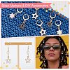 Alloy Enamel Star Pendant Locking Stitch Markers HJEW-AB00115-5