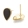 Brass Stud Earring Findings KK-S345-268A-G-2