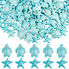 SUNNYCLUE 200Pcs Dyed Synthetic Turquoise and Howlite Beads G-SC0002-42-1