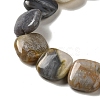 Natural Bamboo Leaf Agate Beads Strands G-NH0014-A01-02-4