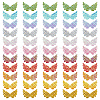 AHADEMAKER 110Pcs 11 Colors Non-Woven Fabric Ornament Accessories DIY-GA0004-10-1