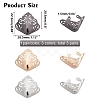Gorgecraft 3 Pairs 3 Colors Alloy Shoes Creases Protector FIND-GF0002-49-2
