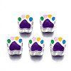 Alloy Enamel European Beads ENAM-N052-24G-1