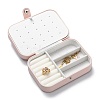 PU Leather Button Jewelry Boxes CON-P012-03C-1