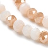 Glass Beads Strands GLAA-F106-B-16-6