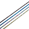 Fashewelry 4 Strands 4 Colors PVD Vacuum Plating Electroplate Non-magnetic Synthetic Hematite Bead Strands G-FW0001-16-1