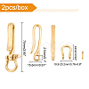   U-Shaped Brass Key Hook Shanckle Clasps KK-PH0004-97A-4