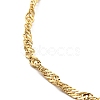 304 Stainless Steel Singapore Chain Bracelets for Women BJEW-B064-10G-2