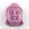 Dyed Buddha Head Synthetical Coral Beads X-CORA-R011-17-2