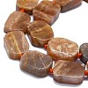 Natural Sunstone Beads Strands G-K245-J08-01-3