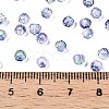 Baking Paint Electroplate Transparent Glass Seed Beads SEED-N006-07M-4