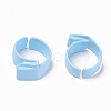 Spray Painted Alloy Cuff Rings RJEW-T011-10-RS-2