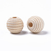 Unfinished Natural Wood Beads X-WOOD-R266-05-2