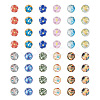 48Pcs 12 Styles Translucent Resin Cabochons RESI-TA0001-44-27