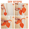 Handmade Macrame Leaf Curtain Tiebacks AJEW-WH0258-856B-3