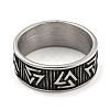 304 Stainless Steel Ring RJEW-B055-03AS-09-2