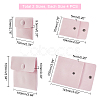 SUPERFINDINGS 8Pcs 2 Style Square Velvet Jewelry Bags TP-FH0001-01A-5