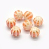 Opaque Spray Painted Glass Beads LAMP-P050-F01-10mm-1