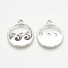 Tibetan Style Alloy Pendants X-TIBE-Q072-23AS-RS-2