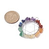 Chakra Gemstone Chips Copper Wire Wrapped Pendants PALLOY-JF02554-02-2