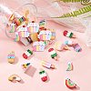 SUNNYCLUE 48Pcs 12 Style Rainbow Resin Cabochons CRES-SC0002-09-4