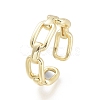 Brass Cuff Rings X-RJEW-F103-04-G-3