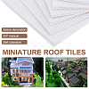 Olycraft 6 Sheets 2 Style PVC Plastic Roof Tiles DIY-OC0010-36-5