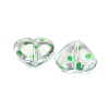 Transparent Printed Acrylic Beads OACR-H124-03D-2