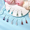 Mixed Stone Dangle Earrings EJEW-JE06160-2