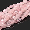 Natural Rose Quartz Nuggets Beads Strands X-G-J336-24-1