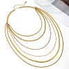 Alloy Multi Layered Necklaces for Women PW-WGFF90E-01-3