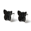 Hypoallergenic Bioceramics Zirconia Ceramic Butterfly Stud Earrings EJEW-C065-01D-3