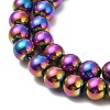 Electroplate Synthetic Non-magnetic Hematite Beads Strands G-E602-04A-3